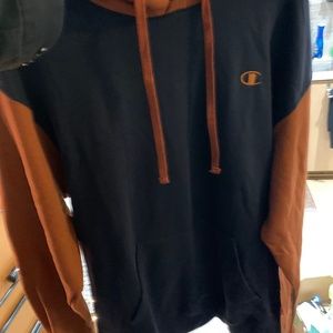 Champion Mens Hooded Sweatshirt L